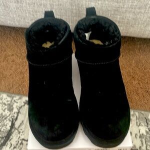 Bear paw slip on boots